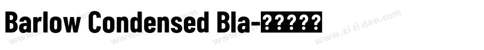 Barlow Condensed Bla字体转换